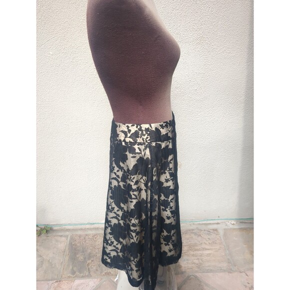 Apt 9 Skirt 6 Black Witchy Floral Overlay Shimmery Knee Length Whimsey Goth - Picture 2 of 11